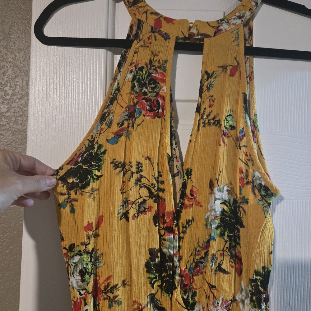 Infinity Raine Floral Yellow Romper - Picture 6 of 8